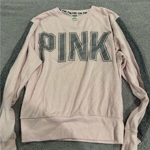 Pink Victoria’s Secret sweatshirt